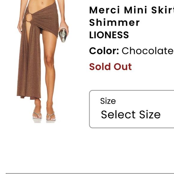 RARE Revolve 3 piece brown Bikini Set - Picture 11 of 12